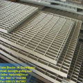 Grade de barras de aço galvanizado, piso de grade de aço galvanizado, grade de aço serrilhado galvanizado